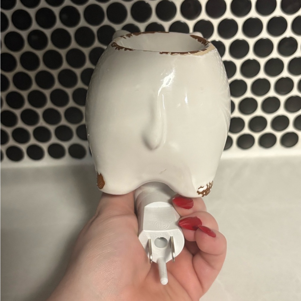 Piggy Wax Warmer - White and Brown - Picture 3 of 6